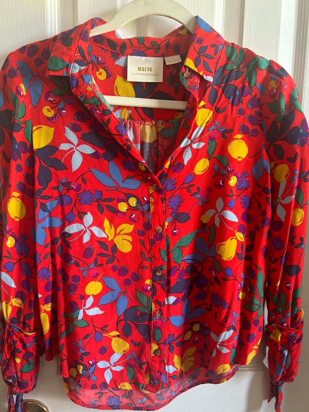 Anthropologie Maeve Blithe Button Down Blouse